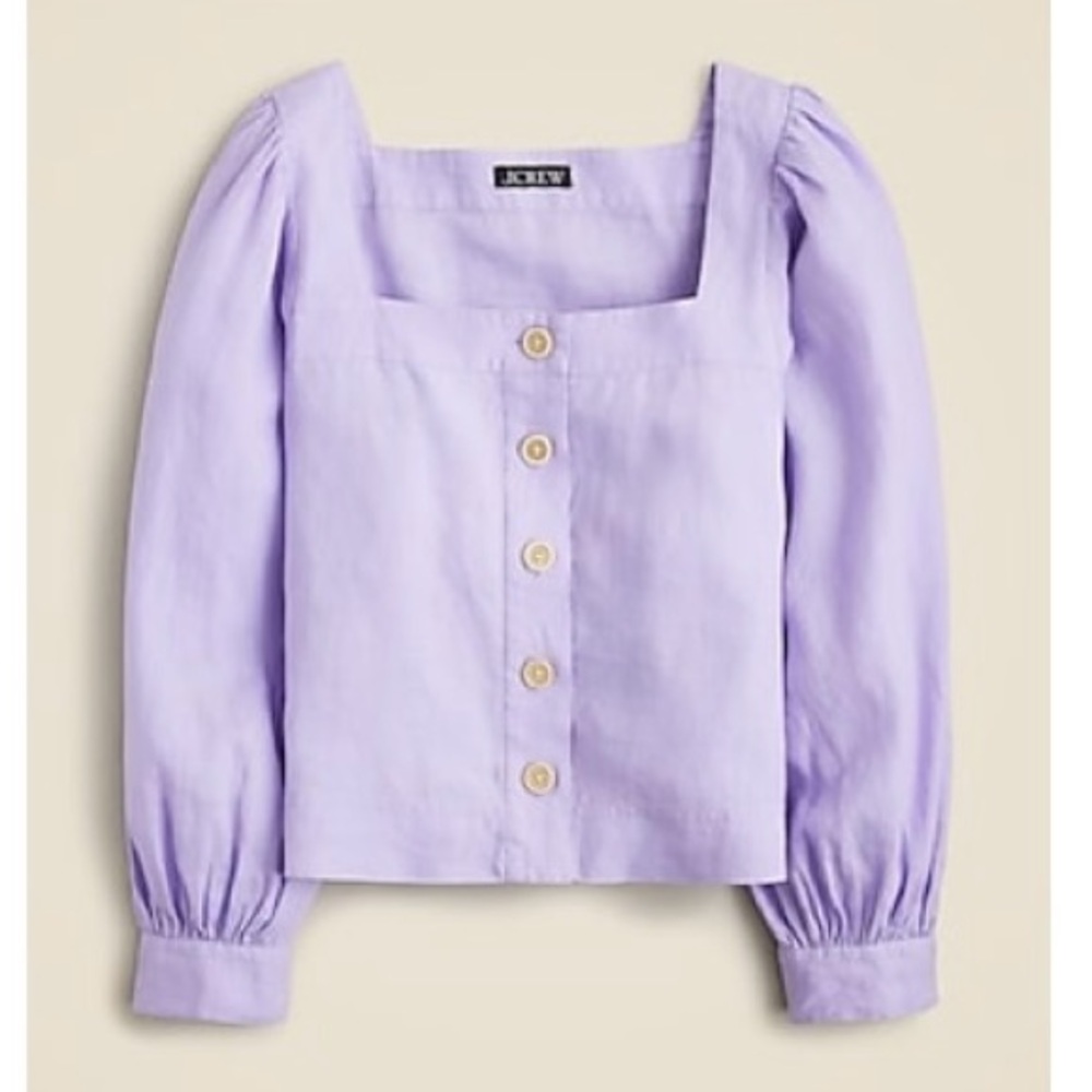 J. Crew Women's Linen Button-Up Top